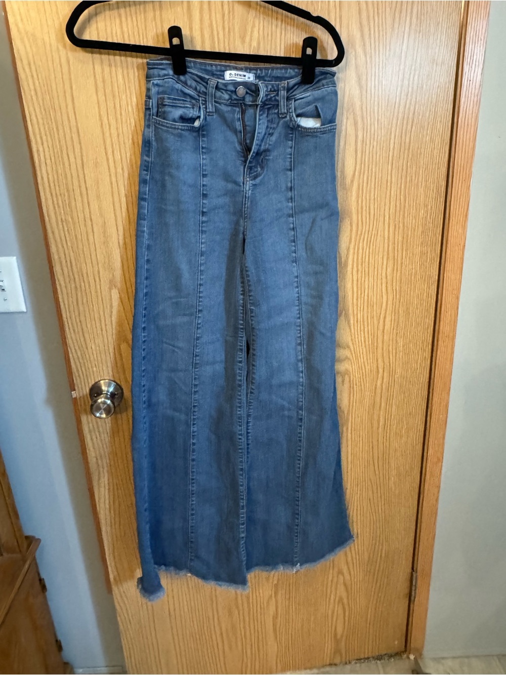 High-Rise Wide Leg Jeans in Medium Blue by BDG